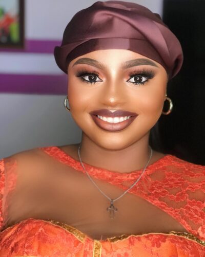 happy makeup client in Nigeria